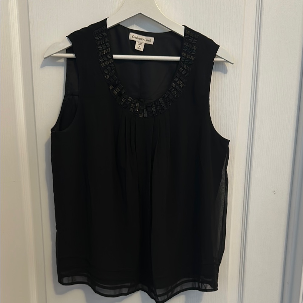 Black Sleeveless Top